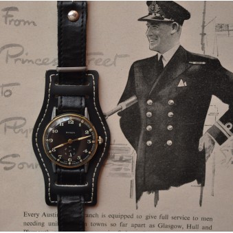35mm Rolex bubbleback dirty dozen WWW military issued WW2 vintage mens watch original black dial luminous marks