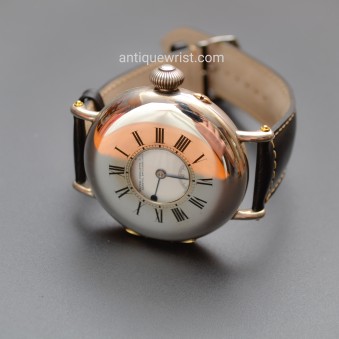 OUT OF STOCK Patek Philippe pre WW1 military antique men's oversize hunter watch solid silver