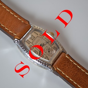 Rolex 1920's Tank Art Deco era immaculate dial unique vintage mens wrist watch 