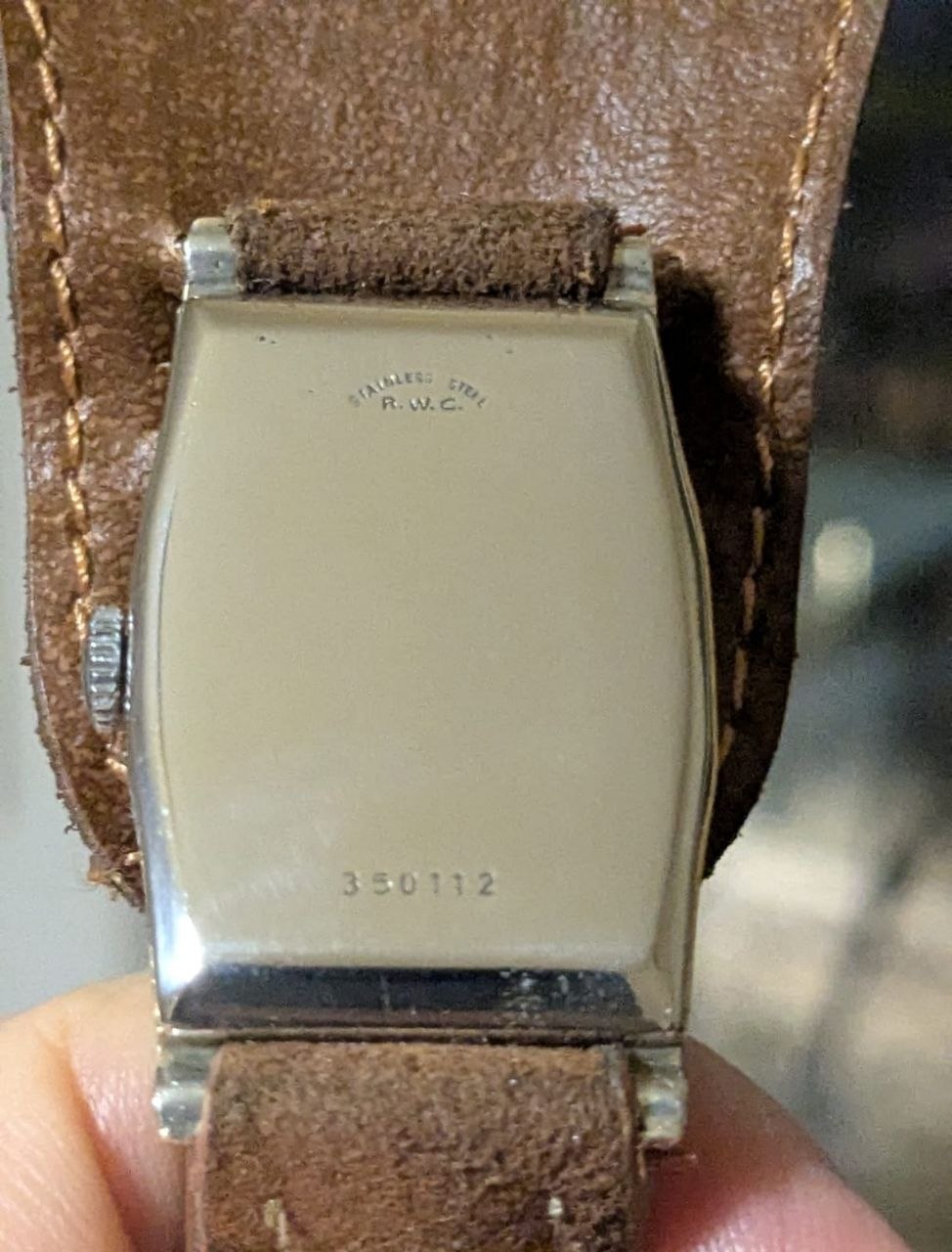1920s Rolex Tank Watch – Brass Dial photo 2