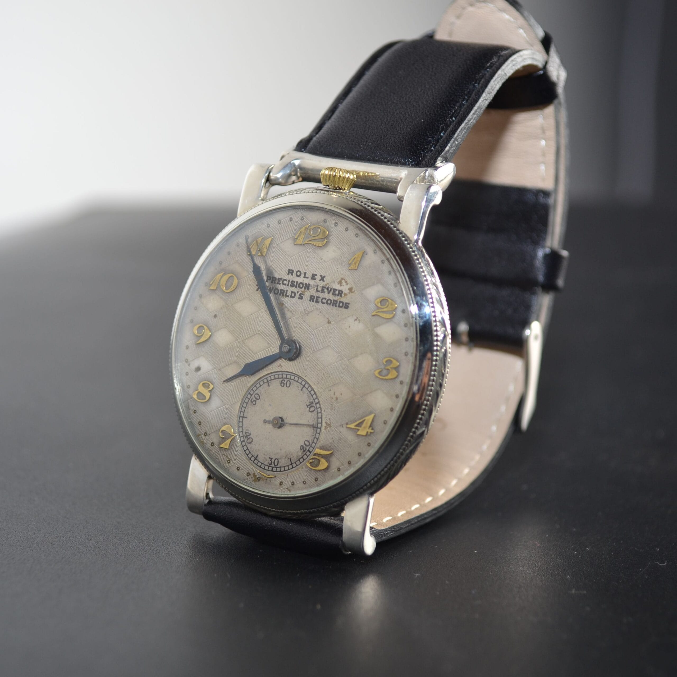 1930s Rolex Lever "Platinette" – 7 World Records Precision Dress Wristwatch photo 2