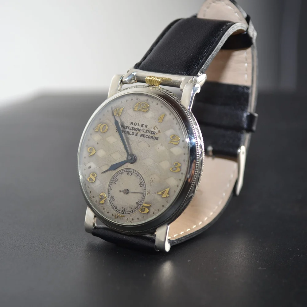 1930s Rolex Lever Watch "Platinette" – 7 World Record Precision (Platinum Dress Wristwatch)