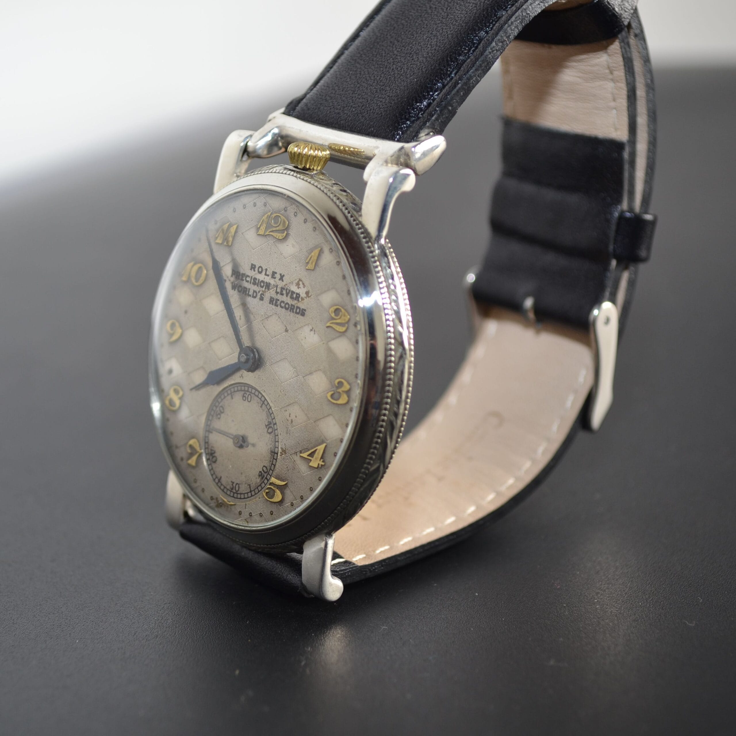 1930s Rolex Lever "Platinette" – 7 World Records Precision Dress Wristwatch photo 3