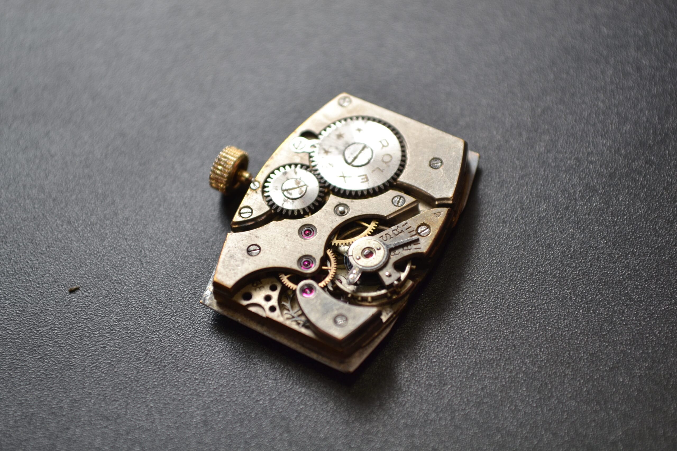 1930s Rolex Tank Watch – Art Deco White Dial photo 5