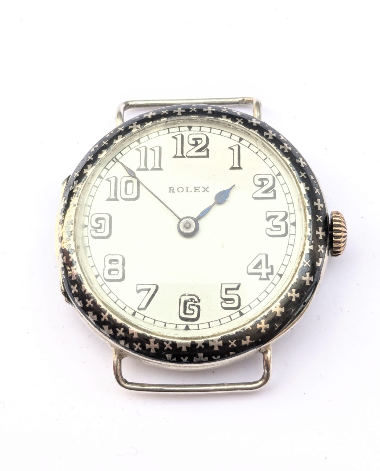 32мм vintage Rolex niello ww1 wristwatch