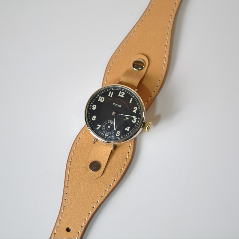 33 mm Rolex trench watch military WW1 vintage chronometer by Hans Wilsdorf photo 2