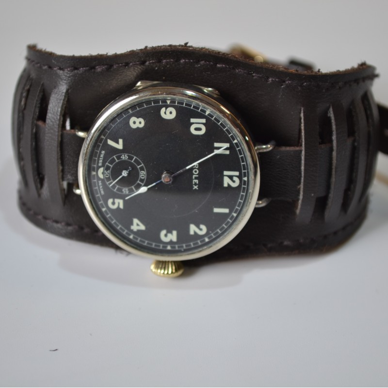 33 mm Rolex trench watch military WW1 vintage chronometer by Hans Wilsdorf photo 3