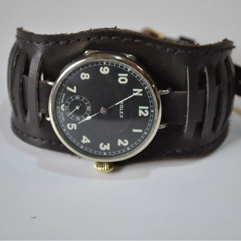 33 mm Rolex trench watch military WW1 vintage chronometer by Hans Wilsdorf