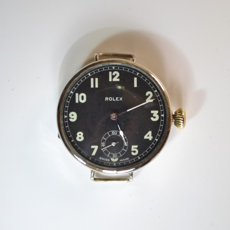 33 mm Rolex trench watch military WW1 vintage chronometer by Hans Wilsdorf photo 5