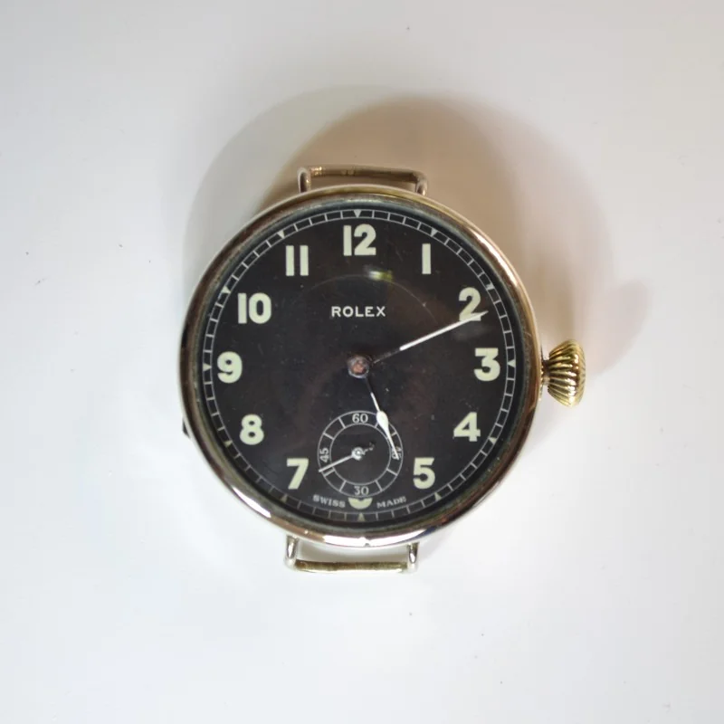 33 mm Rolex trench watch military WW1 vintage chronometer by Hans Wilsdorf