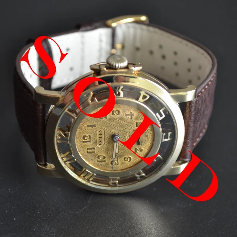 45mm Rolex Skeleton vintage chronometer collectible timepiece superb unique mens watch