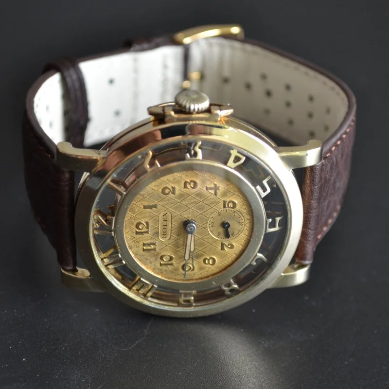 45mm Rolex Skeleton vintage chronometer collectible timepiece superb unique mens watch