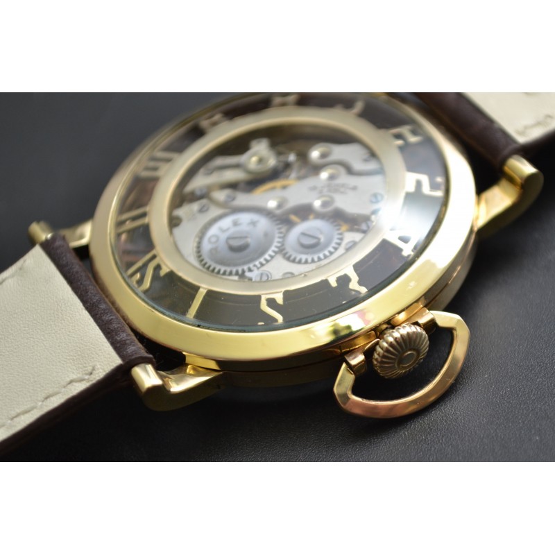 45mm Rolex Skeleton vintage chronometer collectible timepiece superb unique mens watch photo 5