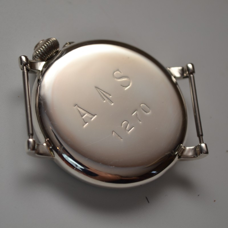 Antique Rolex WW1 RAF Pilot's Watch 1915 – Silver Borgel 46mm photo 4