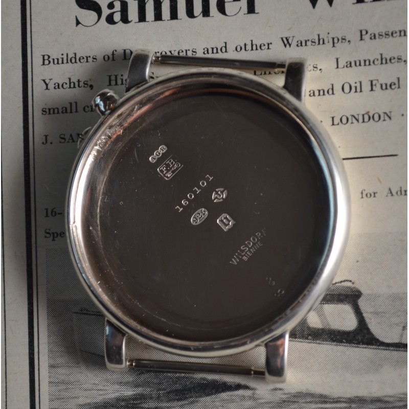 Antique Rolex WW1 RAF Pilot's Watch 1915 – Silver Borgel 46mm photo 5