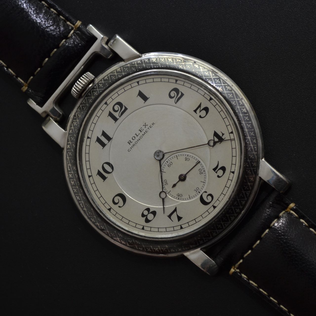 Rolex Rebberg Niello Wristwatch 1910s – Rare Antique Silver Chronometre