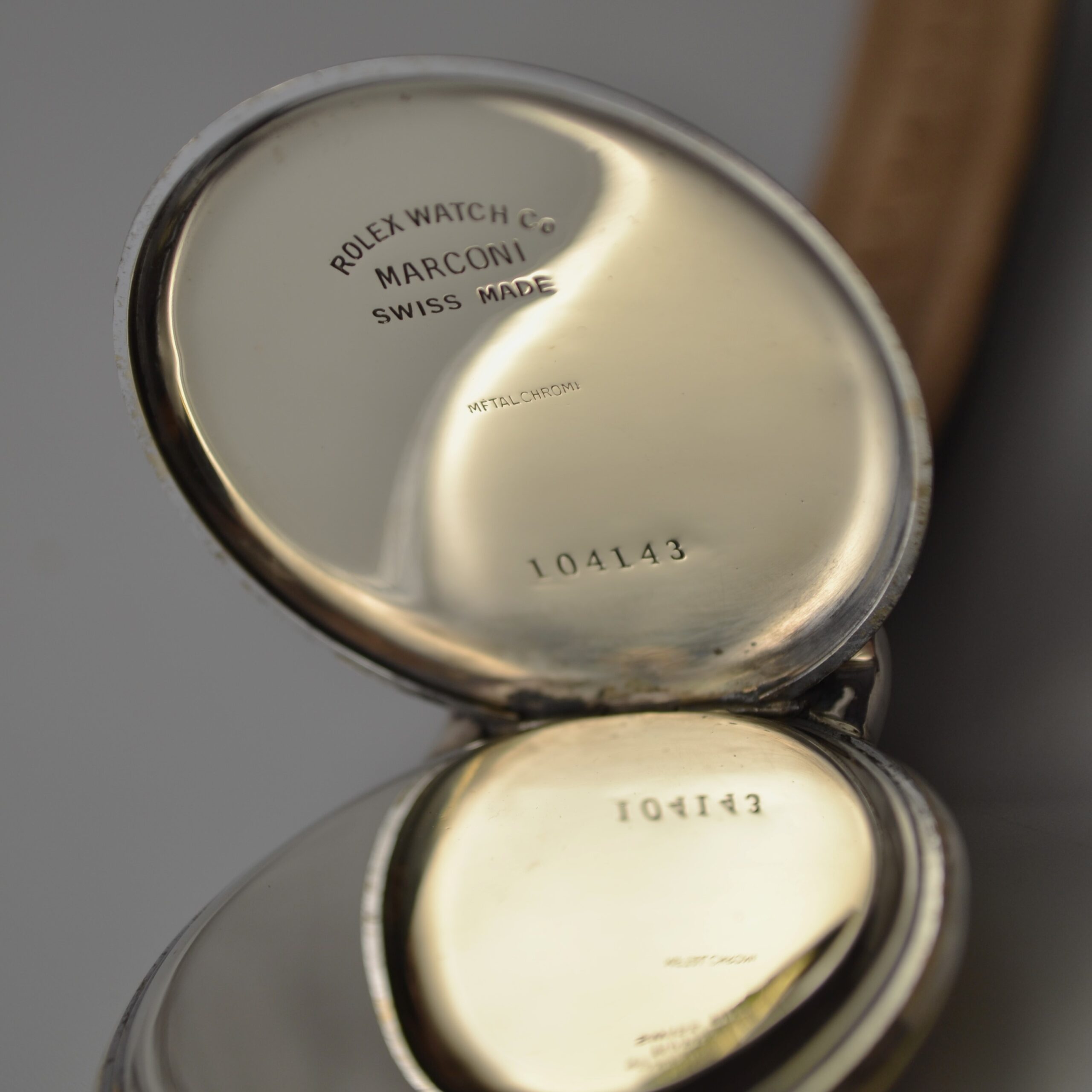 Rolex Marconi 49mm Military Trench Chronometer 1930s – Art Deco Guilloché Dial photo 8