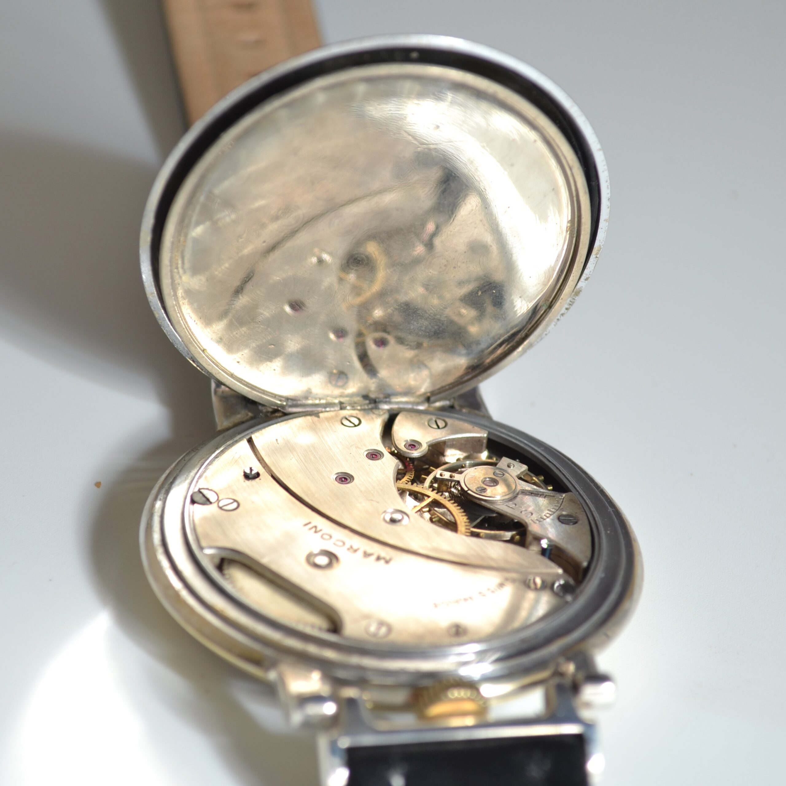 Rolex Marconi 49mm Military Trench Chronometer 1930s – Art Deco Guilloché Dial photo 9