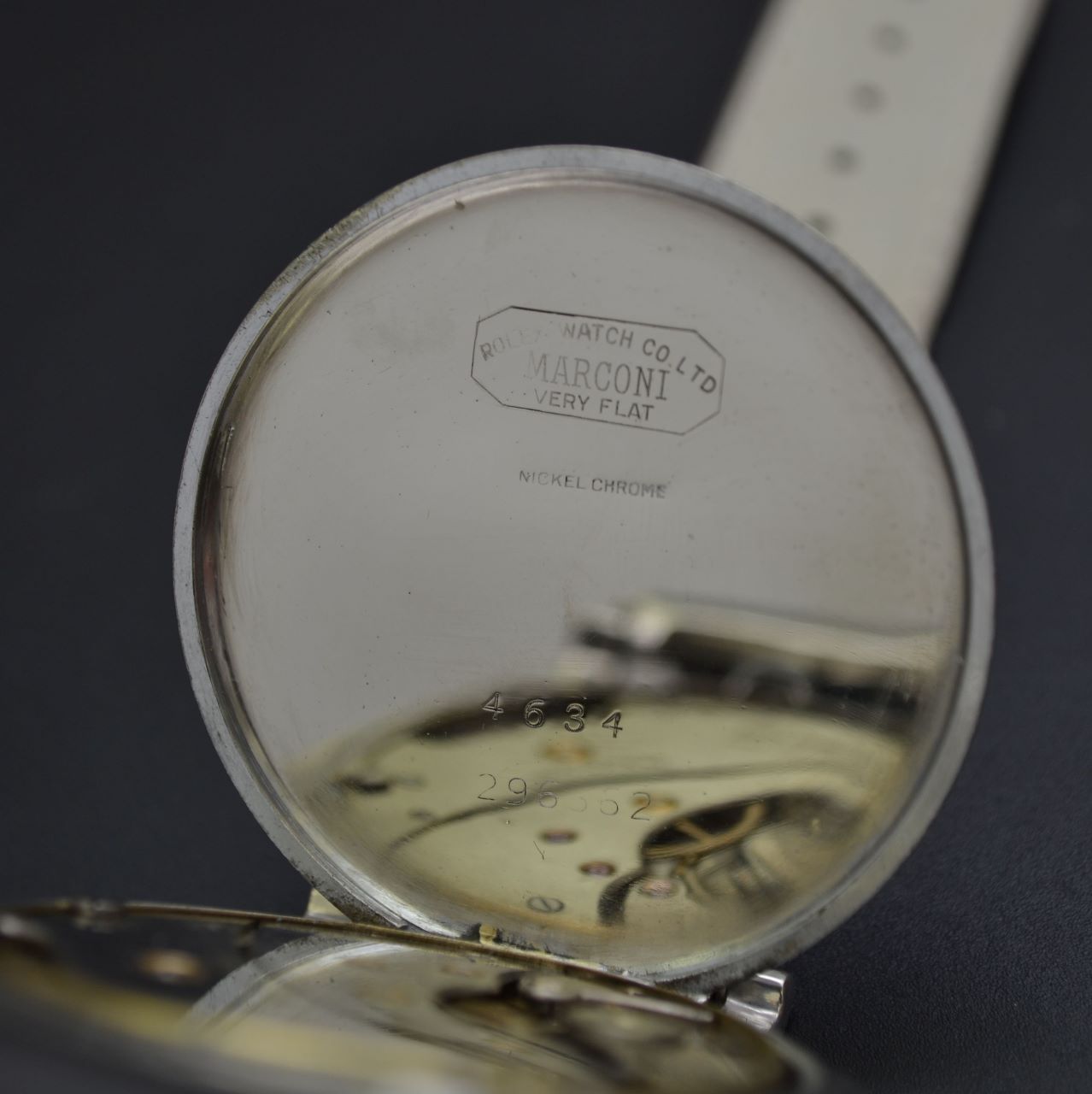 Rolex Marconi Special Military Chronometer – Art Deco Guilloché Dial, 49mm photo 5