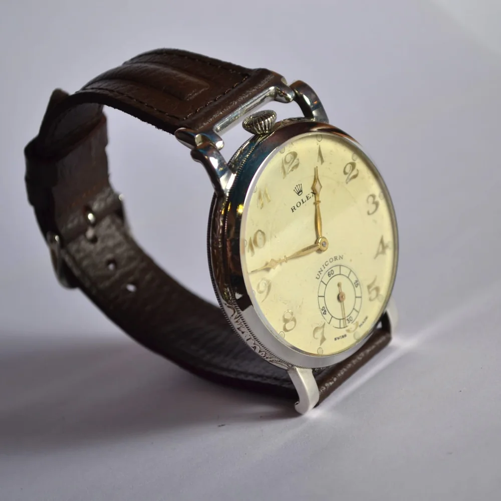 49mm Rolex Unicorn Geneva Military Chronometer (1930s) - Ultra Rare Collector's Timepiece