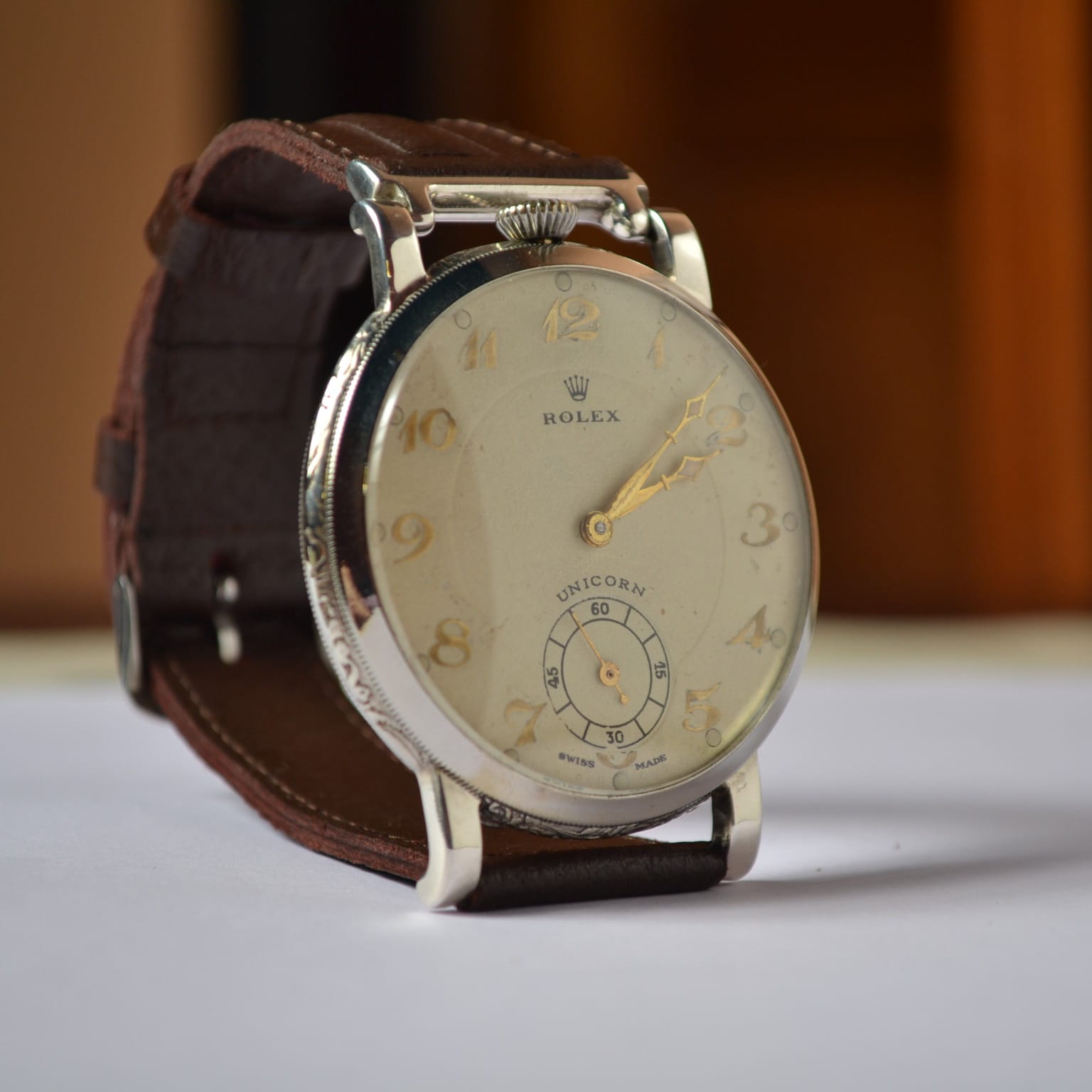 Rolex Unicorn 49mm Geneva Military Chronometer (1930s) photo 5