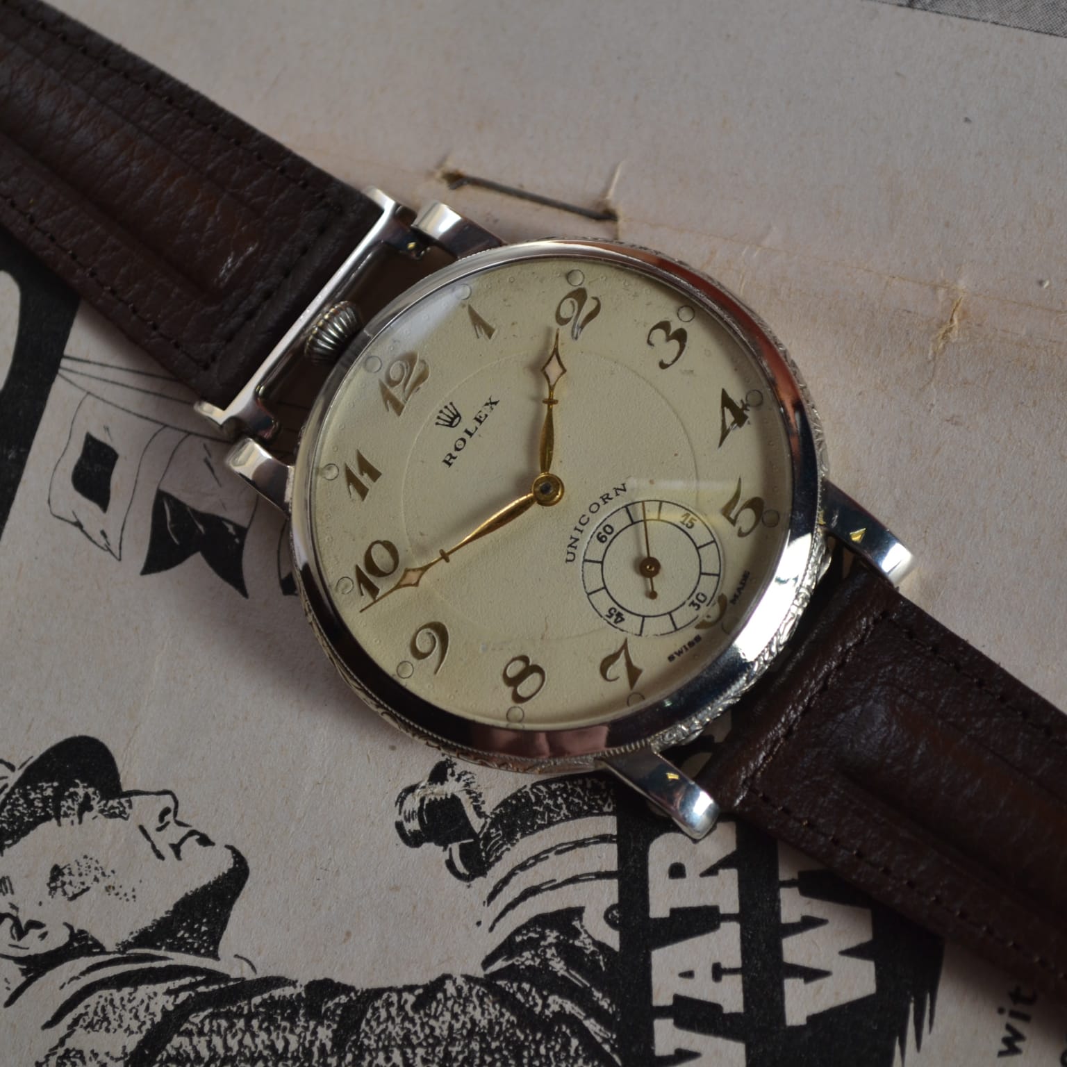 Rolex Unicorn 49mm Geneva Military Chronometer (1930s) photo 6