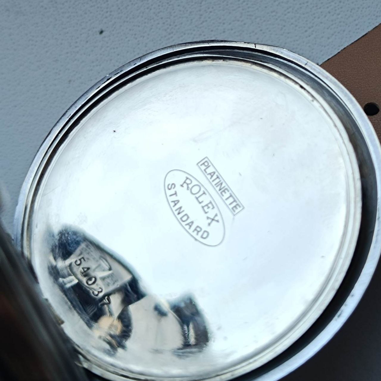 American size 48mm Rolex standard platinette case photo 5
