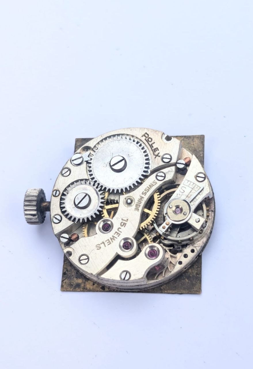 Antique Rolex Rectangular Tank Wristwatch – Rare Vintage Swiss Timepiece with Exploded Dial