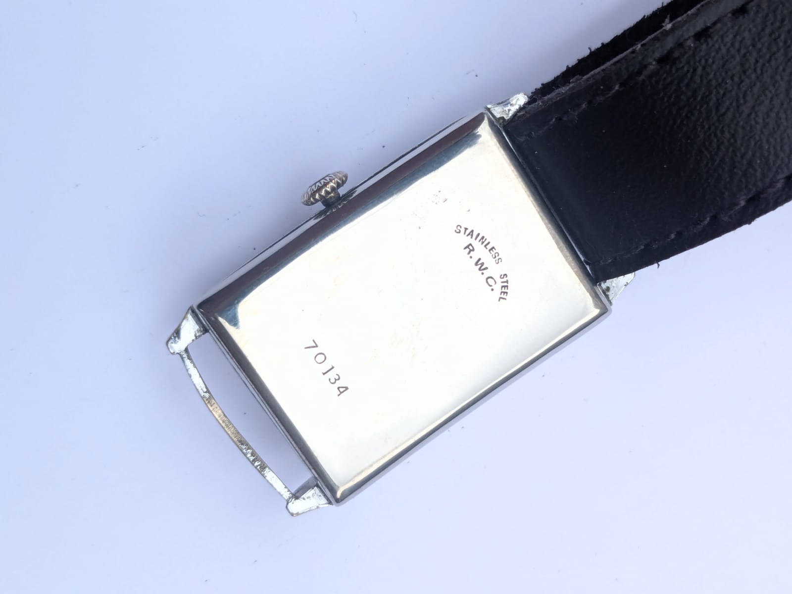 Antique Rolex Rectangular Tank Wristwatch – Rare Vintage Swiss Timepiece with Exploded Dial