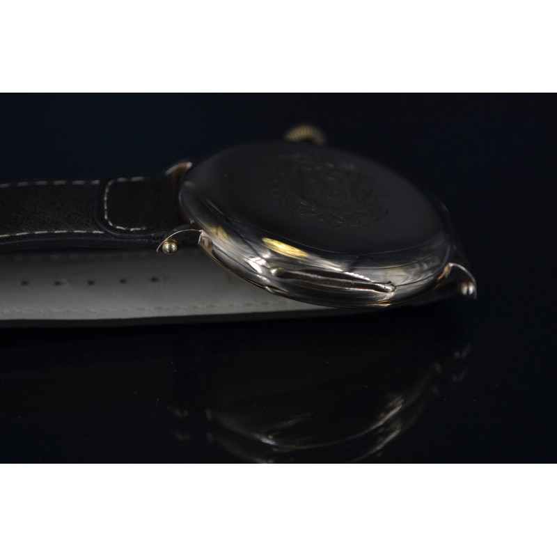 Audemars Piguet Watch antique High grade solid gold 14 Kt mens antique hand-winding wristwatch excellent working photo 5