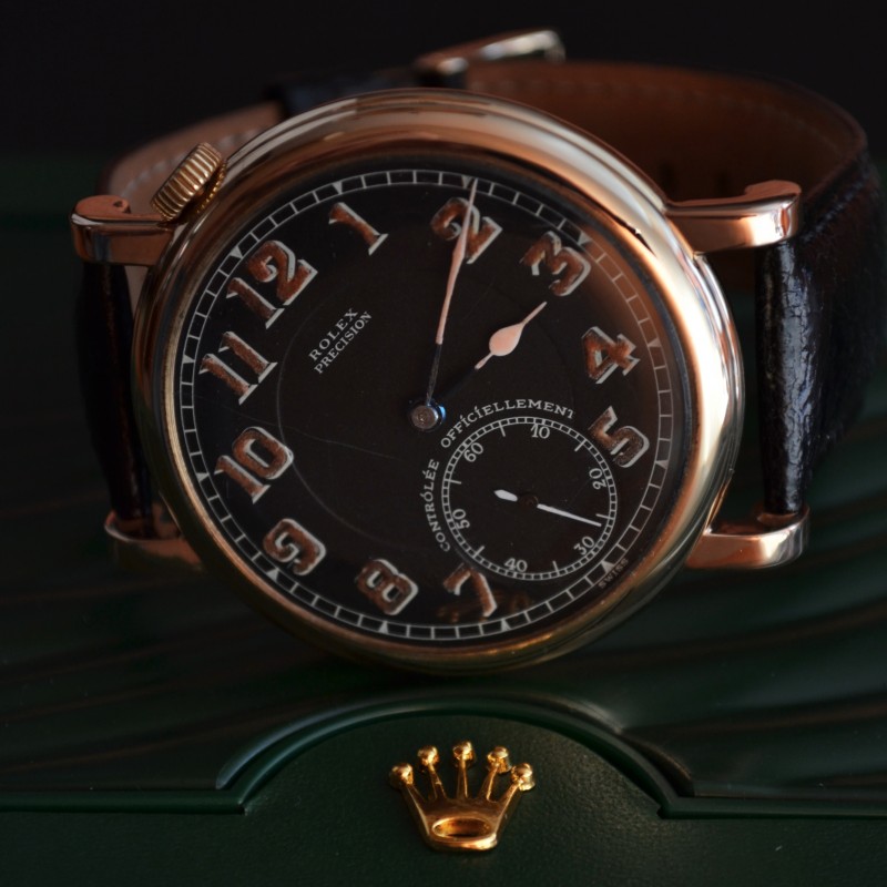 Gold Rolex Military Watch – Pre-Panerai Elinvar Cal. 550 in Solid 9K Gold photo 2