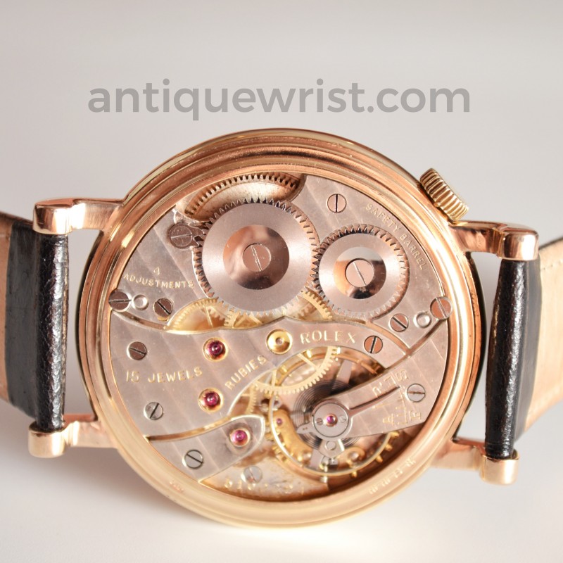 Gold Rolex Military Watch – Pre-Panerai Elinvar Cal. 550 in Solid 9K Gold photo 8