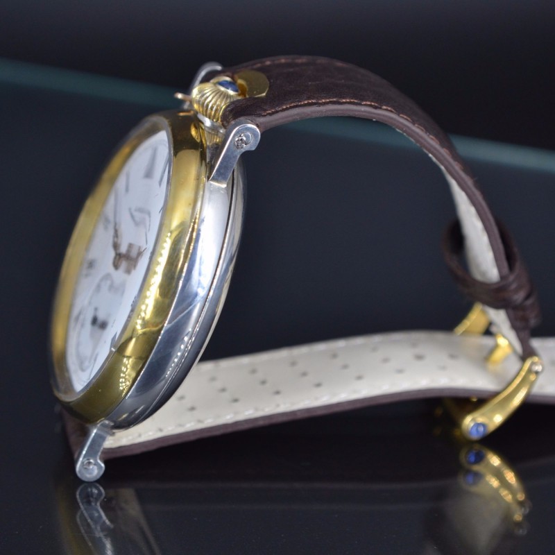 J. Assmann Glashütte WW1 Antique Silver Pocket Watch Conversion photo 2