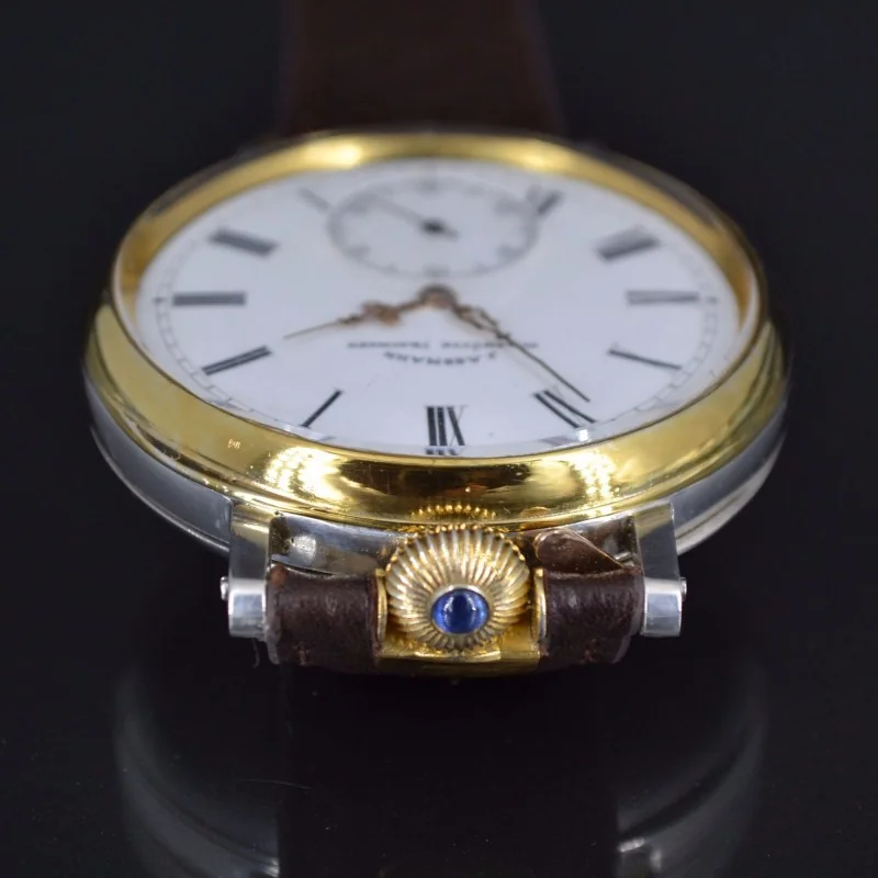 J. Assmann Glashutte A. Lange Antique WW1 military perfect silver timepiece