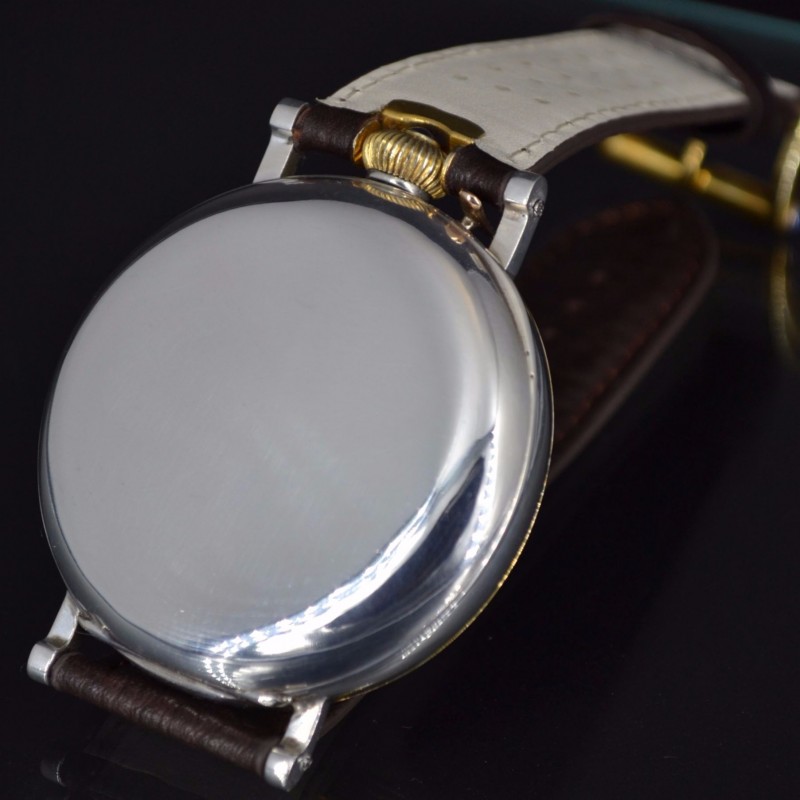 J. Assmann Glashütte WW1 Antique Silver Pocket Watch Conversion photo 5