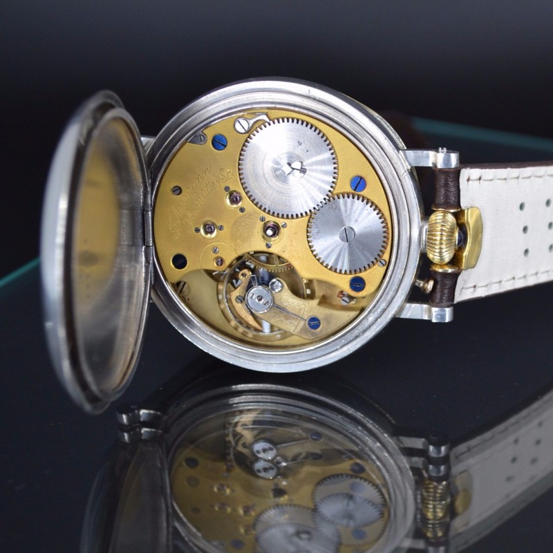 J. Assmann Glashütte WW1 Antique Silver Pocket Watch Conversion photo 7
