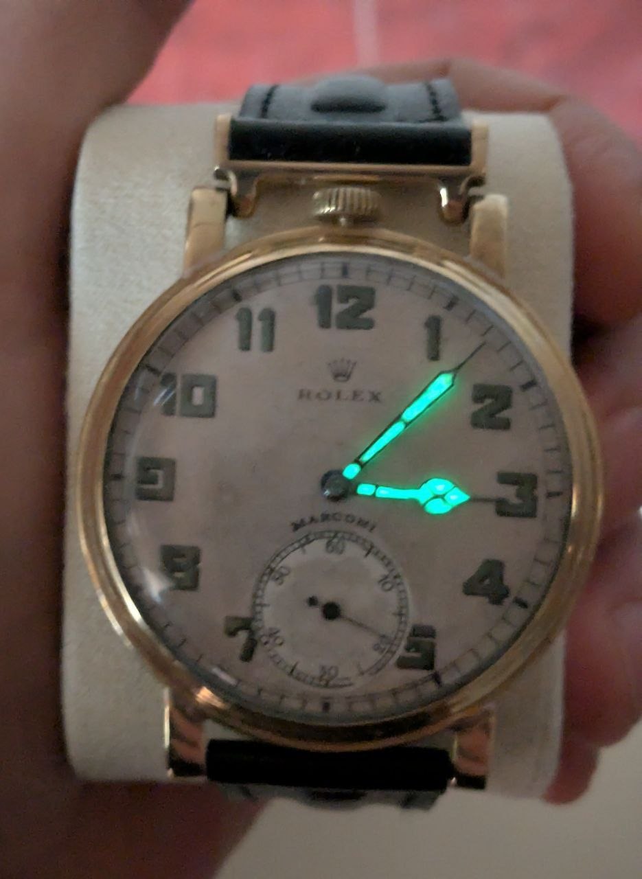 Military luminous Rolex Marconi — 47.5 mm, 1930s photo 4