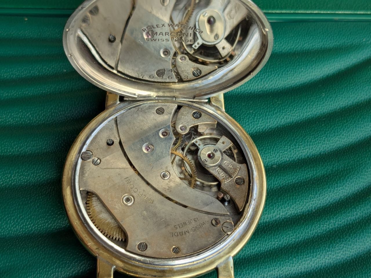 Military luminous Rolex Marconi — 47.5 mm, 1930s photo 5