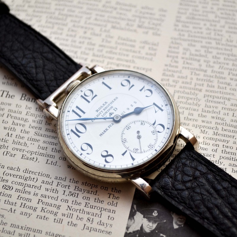 WWI era antique Rolex Mark 8 days Royal Air Force military issue cockpit pilots / aviators vintage mint porcelain dial