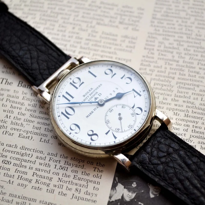 WWI era antique Rolex Mark 8 days Royal Air Force military issue cockpit pilots / aviators vintage mint porcelain dial