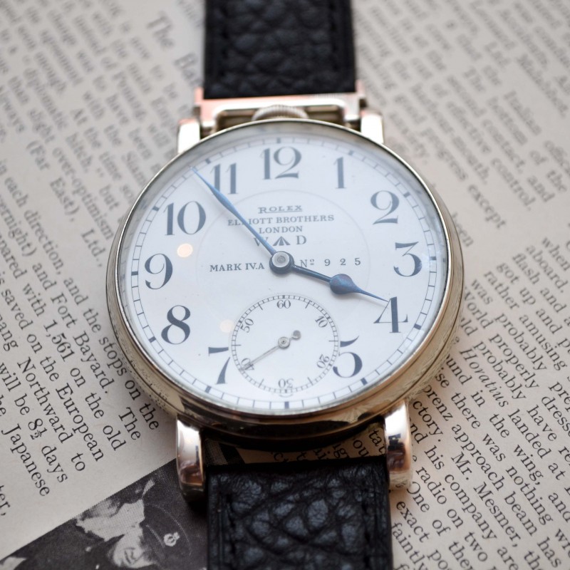 WWI era antique Rolex Mark 8 days Royal Air Force military issue cockpit pilots / aviators vintage mint porcelain dial photo 2