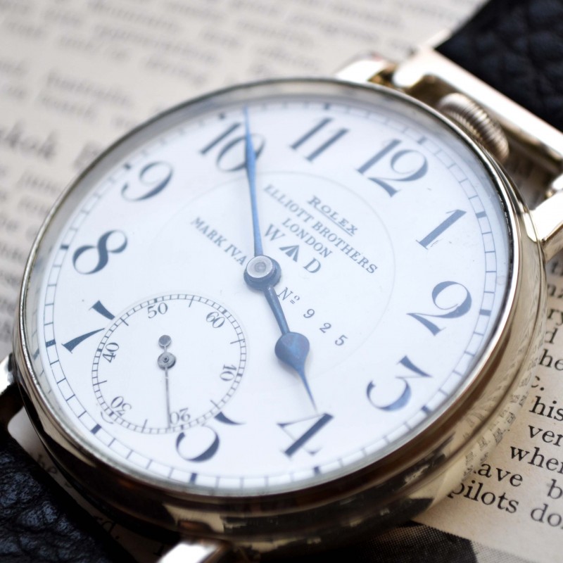 WWI era antique Rolex Mark 8 days Royal Air Force military issue cockpit pilots / aviators vintage mint porcelain dial photo 3