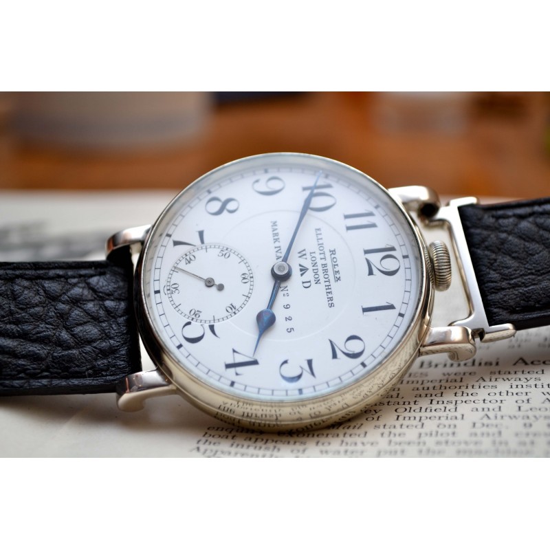 WWI era antique Rolex Mark 8 days Royal Air Force military issue cockpit pilots / aviators vintage mint porcelain dial photo 4