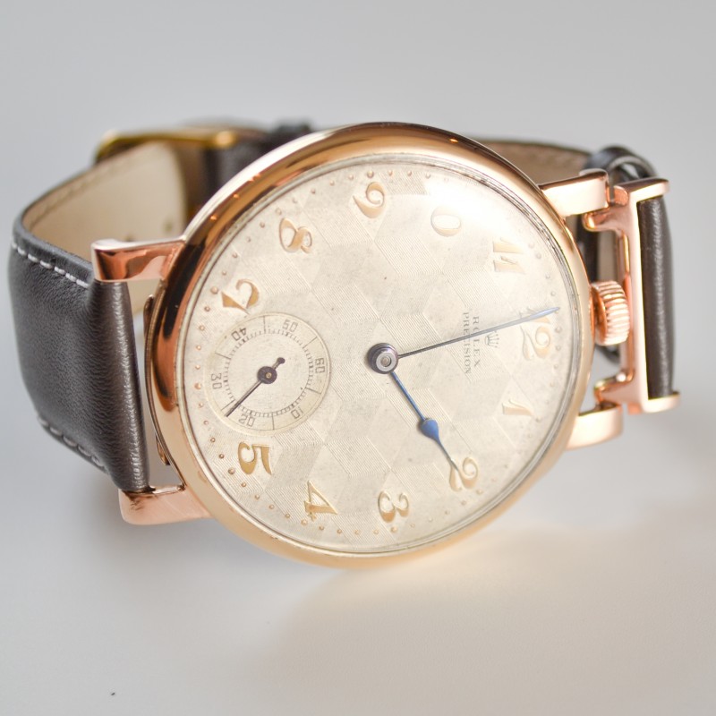 Rolex Solid Gold Military Bubble Back Commander Watch – WW2 Art Deco