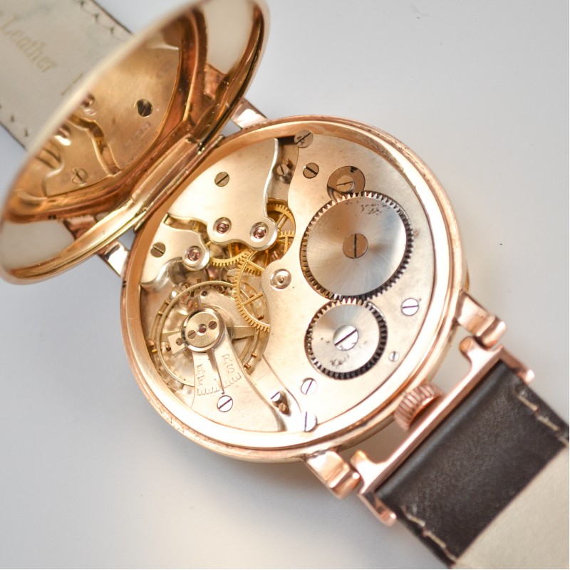Rolex Solid Gold Military Bubble Back Commander Watch – WW2 Art Deco photo 7