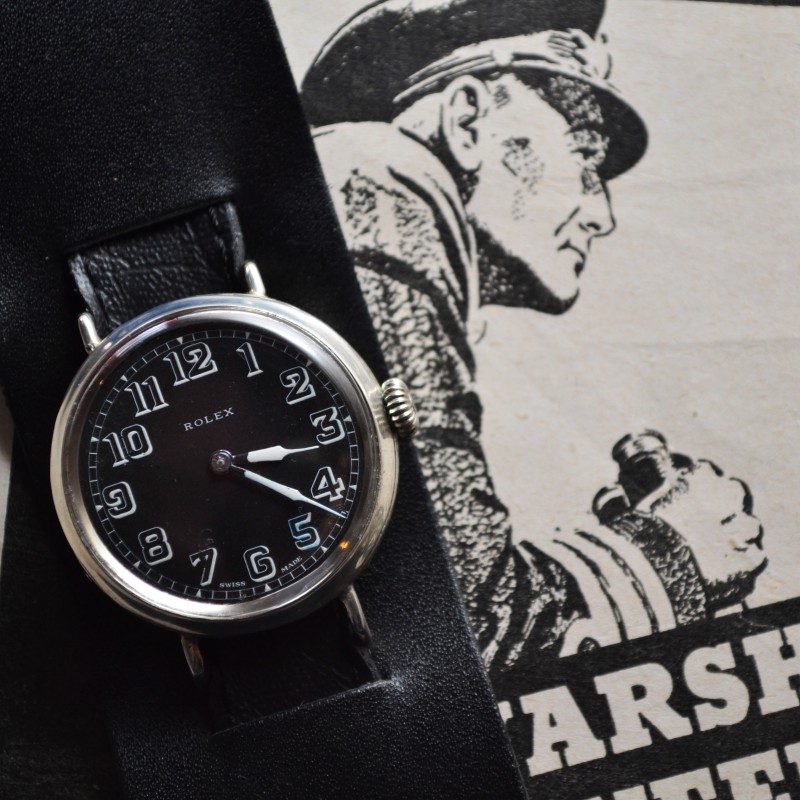 Rolex Prima Pre-Oyster 34mm Silver Trench Watch – WW1 Military, 17 Jewels photo 2