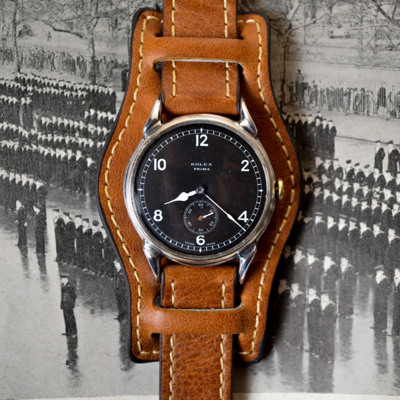 Rolex Bubbleback WWW Dirty Dozen British Military WW2 1940s Vintage Wristwatch photo 2