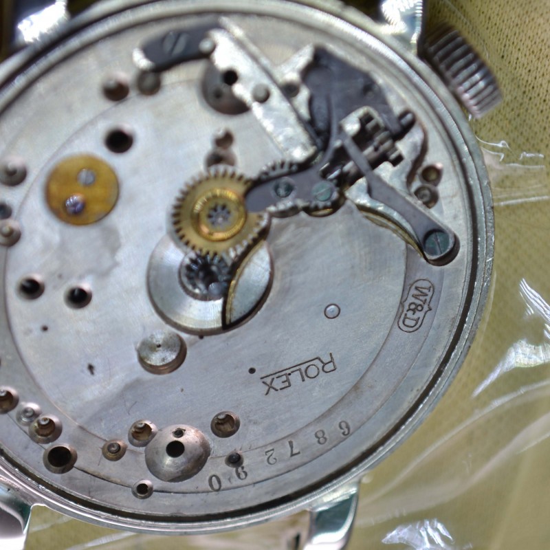 40mm vintage mens Rolex Standard drivers chronometer antique military WW1 officers trench watch guilloche dial from 1920's photo 10
