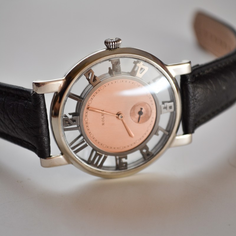 Rolex Skeleton c.1940 Vintage Art Deco Dress Watch 41mm