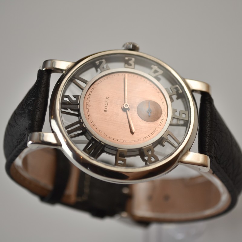 Rolex Skeleton c.1940 Vintage Art Deco Dress Watch 41mm photo 2